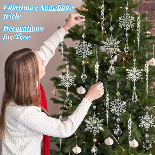 Acrylic Ice Strip Xmas Ornaments