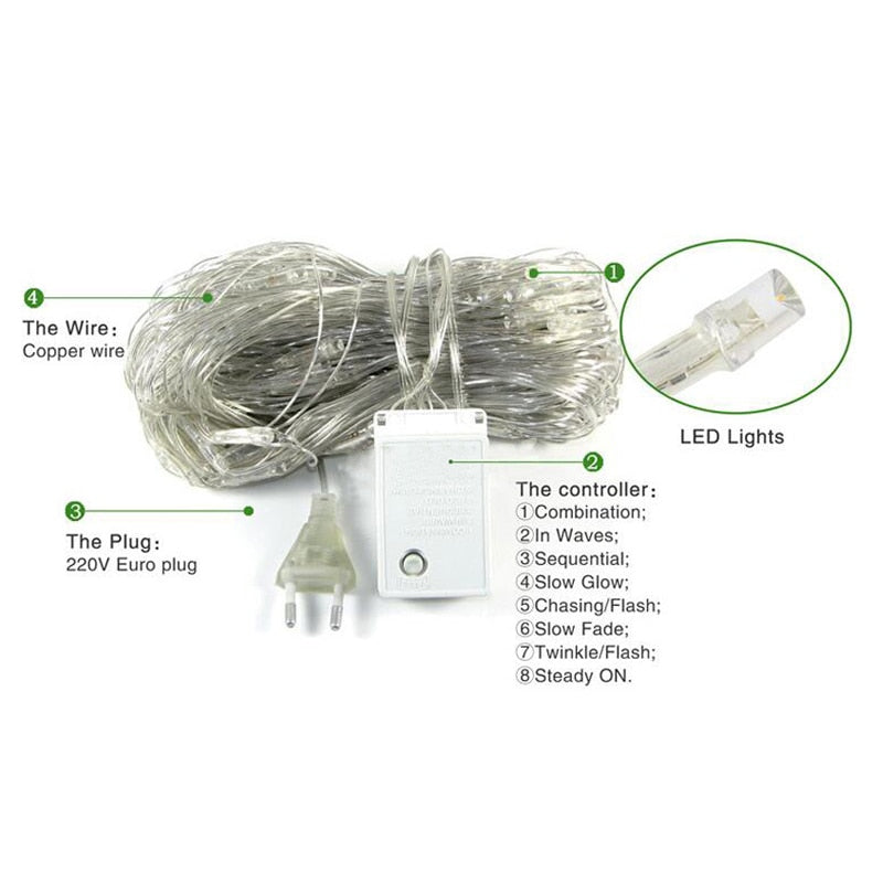 Outdoor Waterproof Fishnet Lights