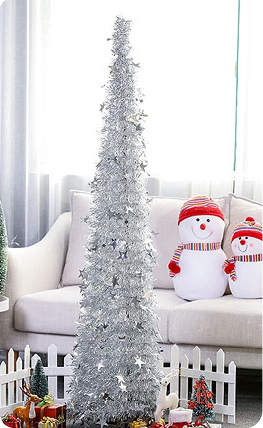 Tinsel Up Christmas Tree