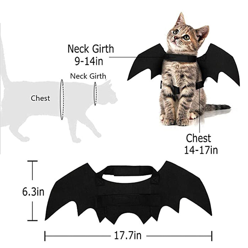 Pet Cat Small Dogs Bat Wings Halloween