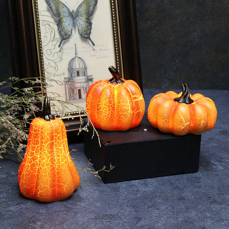 Halloween Pumpkin Lantern Candle Lamp
