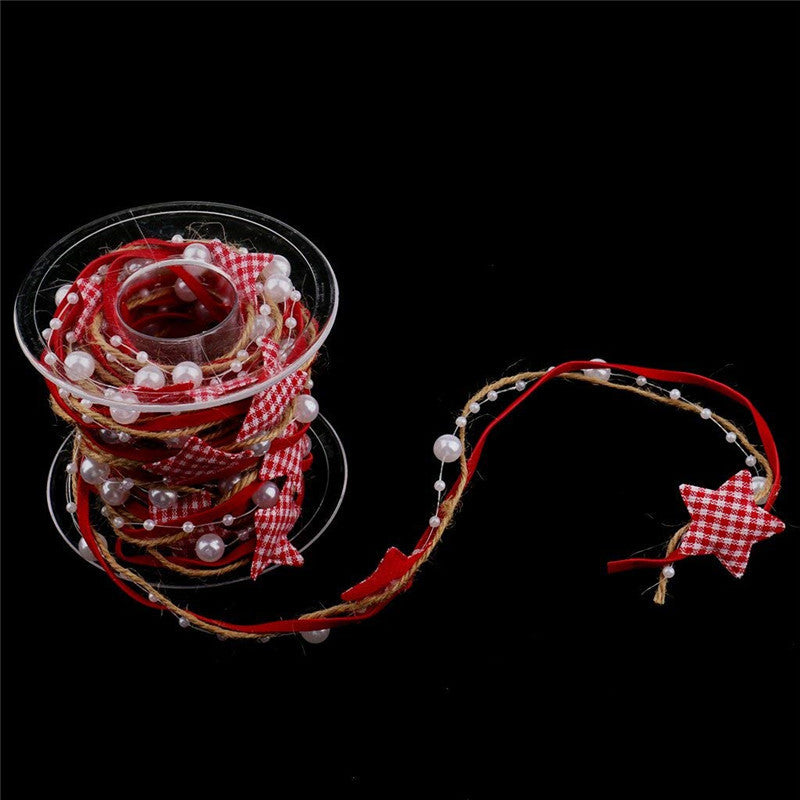 Five-pointed Star Bead Chain Ribbon