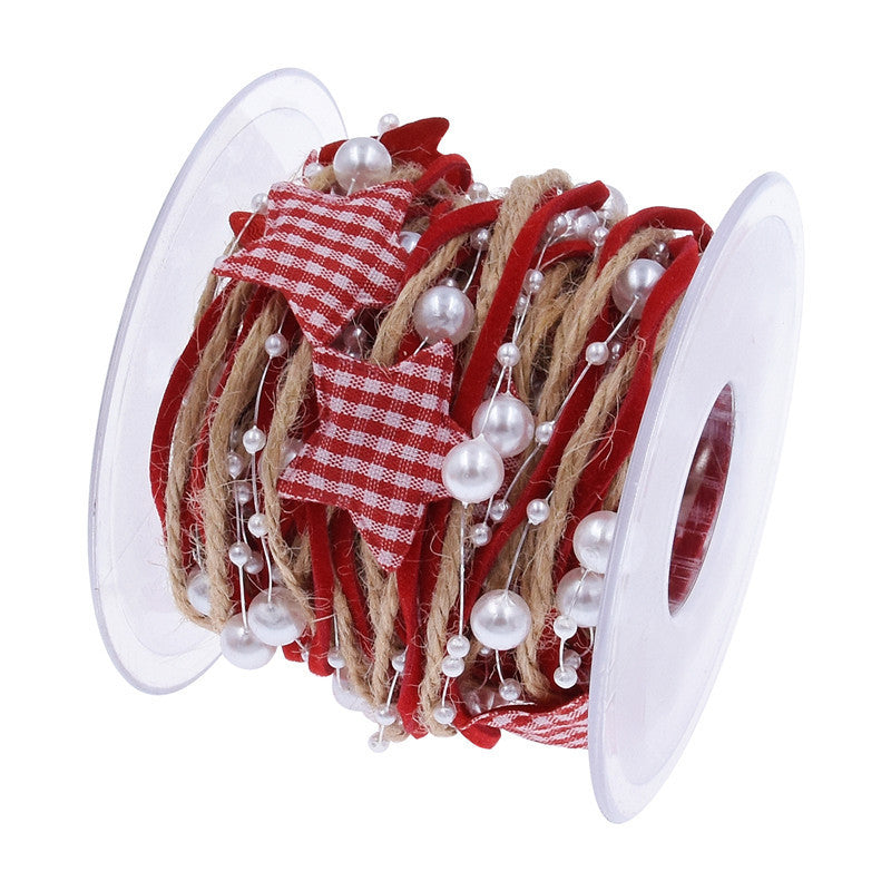 Five-pointed Star Bead Chain Ribbon