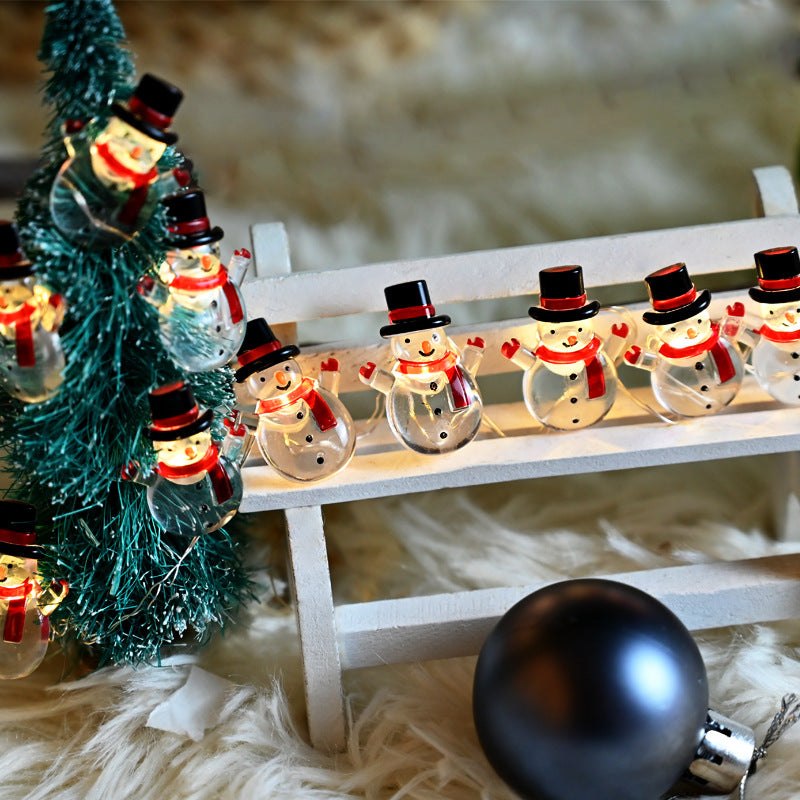 Snowman Modeling Decorative String Lights