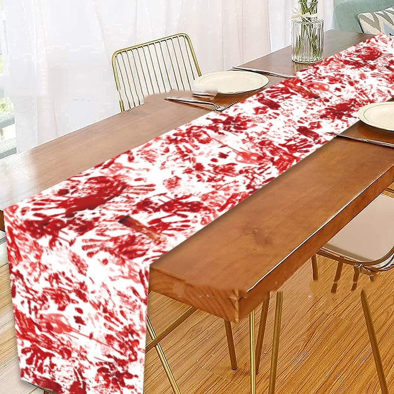 Bloody Hand Printed Tablecloth