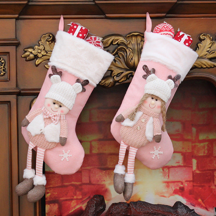 Knitted Fabric Doll Gift Bag
