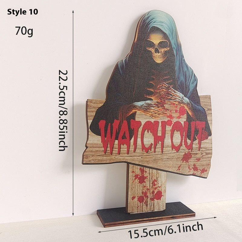 Wooden Retro Halloween Decoration