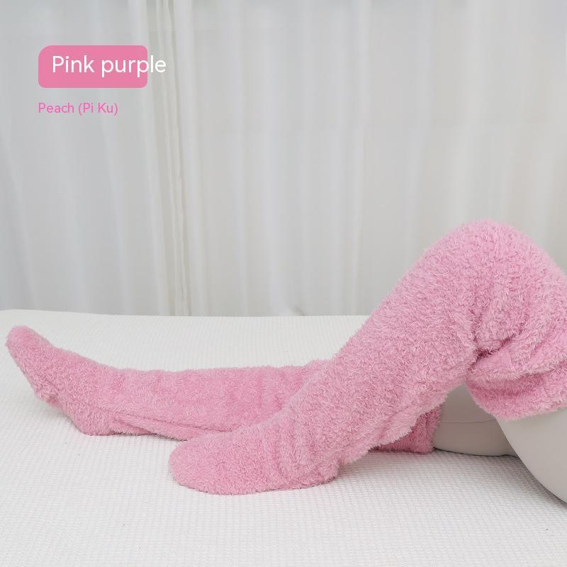Over Knee High Winter Fuzzy Long Socks