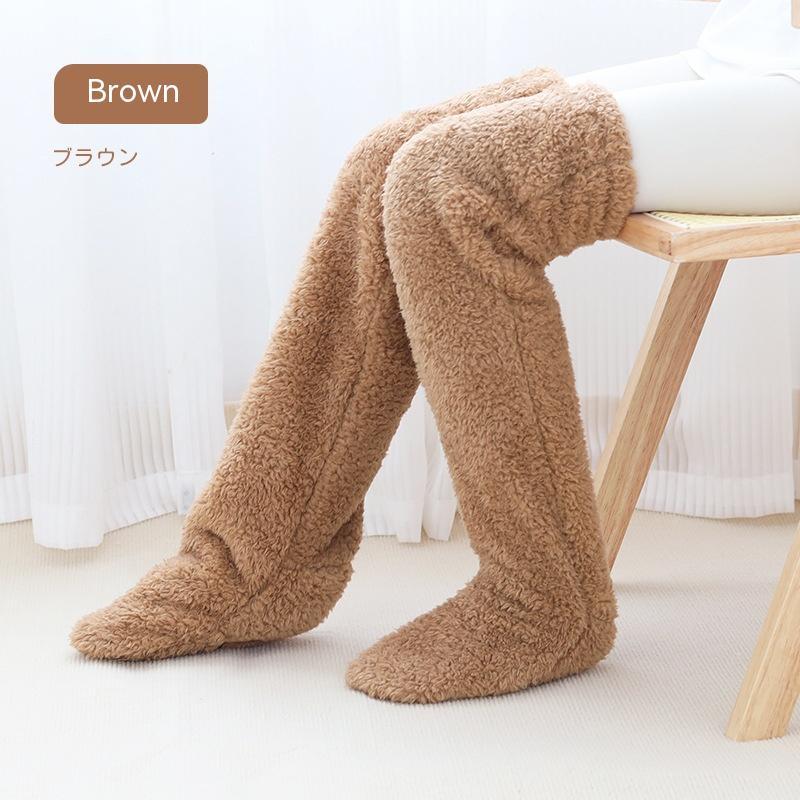 Over Knee High Winter Fuzzy Long Socks