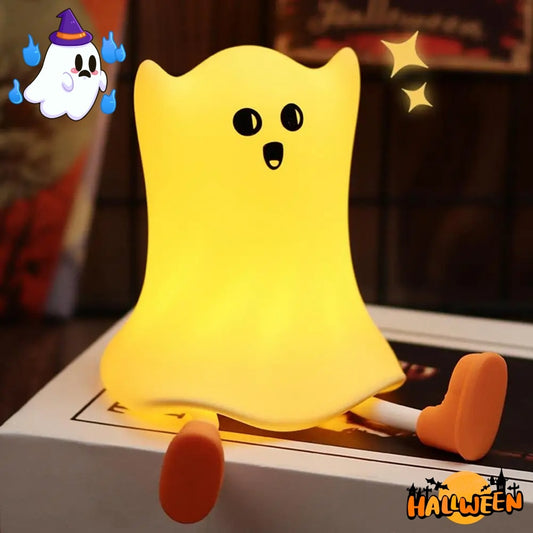 Silicone Ghost Shaped Bedside Lamp