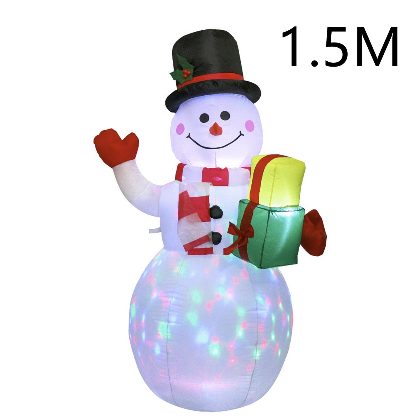 Glowing Santa Snowman Inflatable Doll