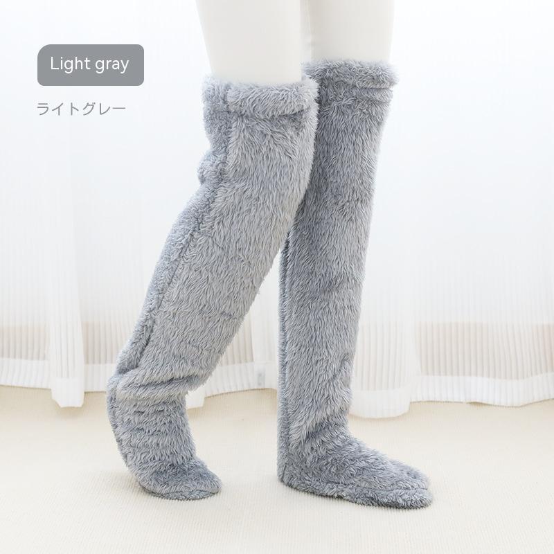 Over Knee High Winter Fuzzy Long Socks