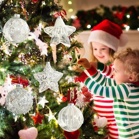 Transparent Christmas Hanging Ball Pendant