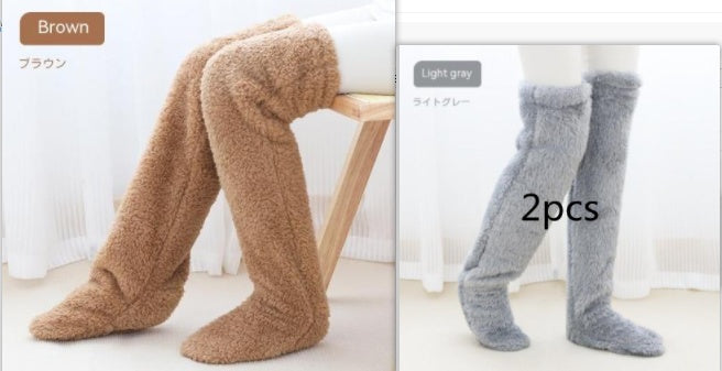 Over Knee High Winter Fuzzy Long Socks