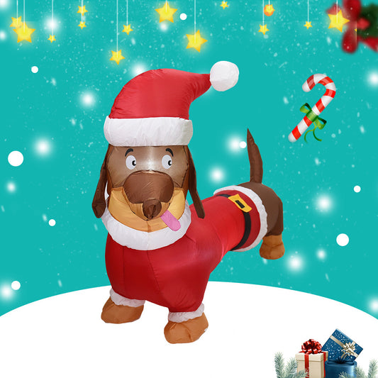 Christmas Inflatable Dog Lighting