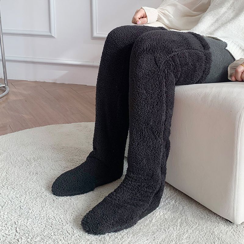 Over Knee High Winter Fuzzy Long Socks
