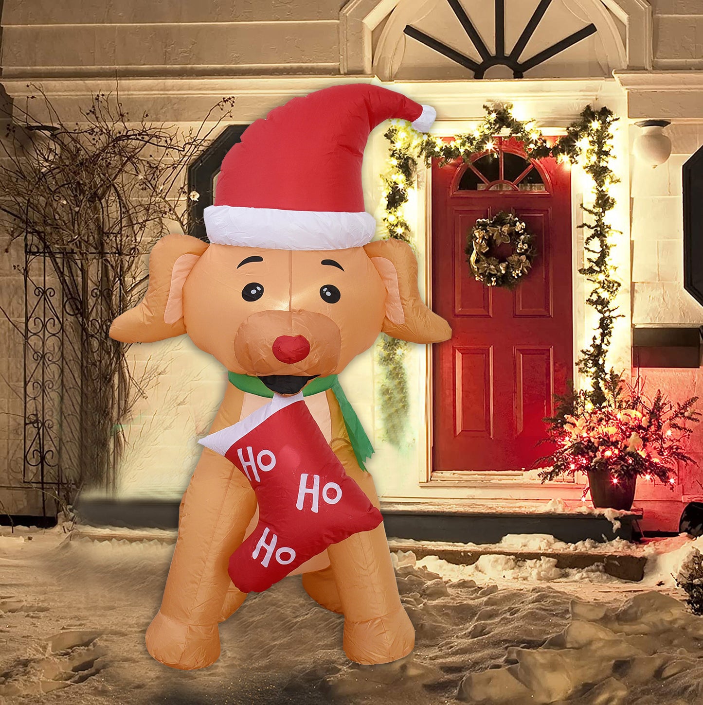 A Inflatable Christmas Bear