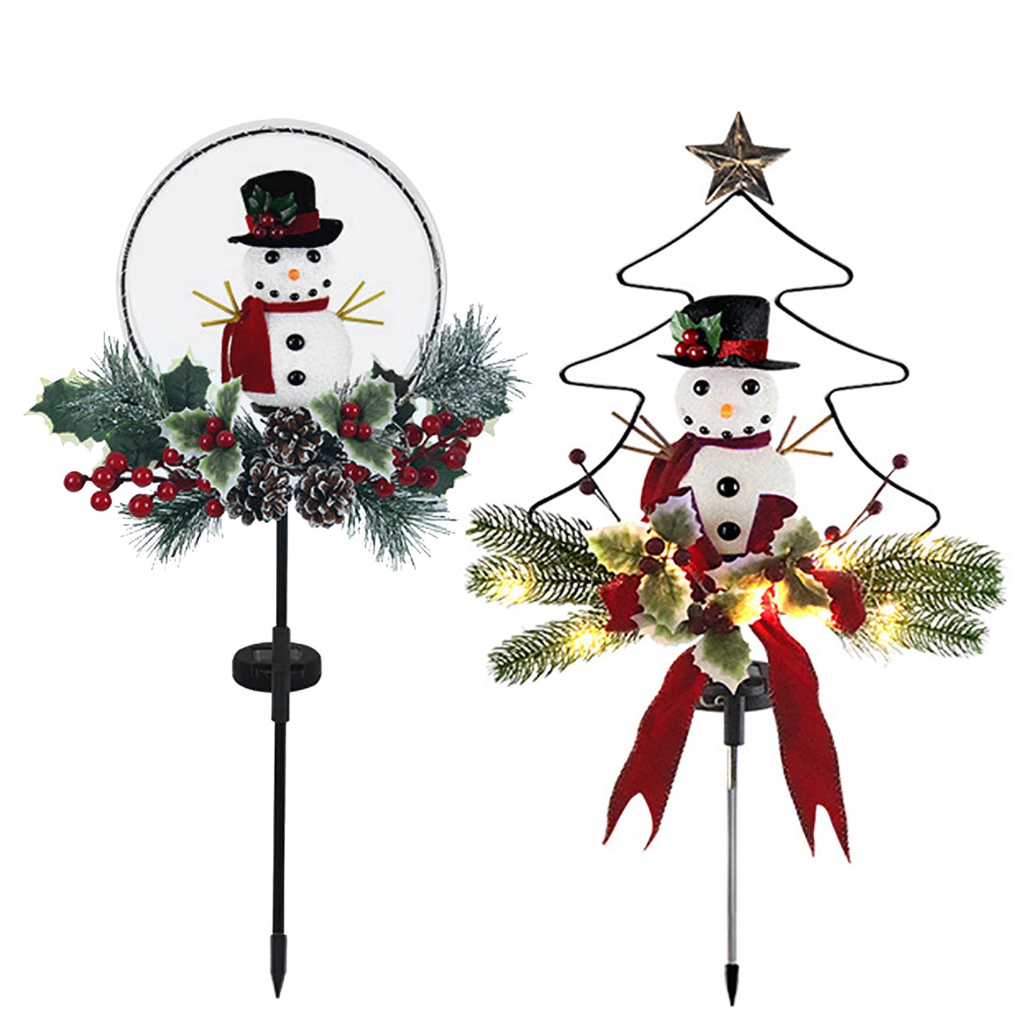 Hardware Christmas Tree Snowman Place Lights