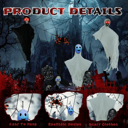 Hanging Ghosts/Cobwebs/Gravestone