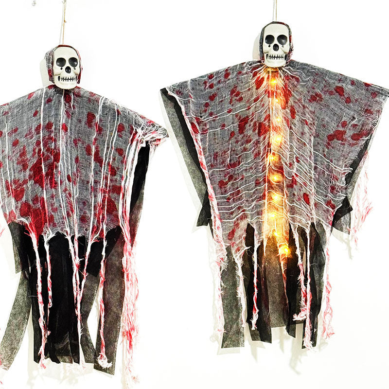 Blood-dyed Luminous Skull Hanging Ghost