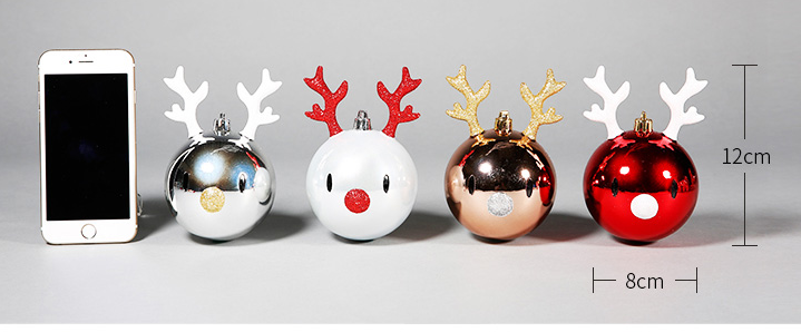 Reindeer And Gingerbread Man Christmas Pendant