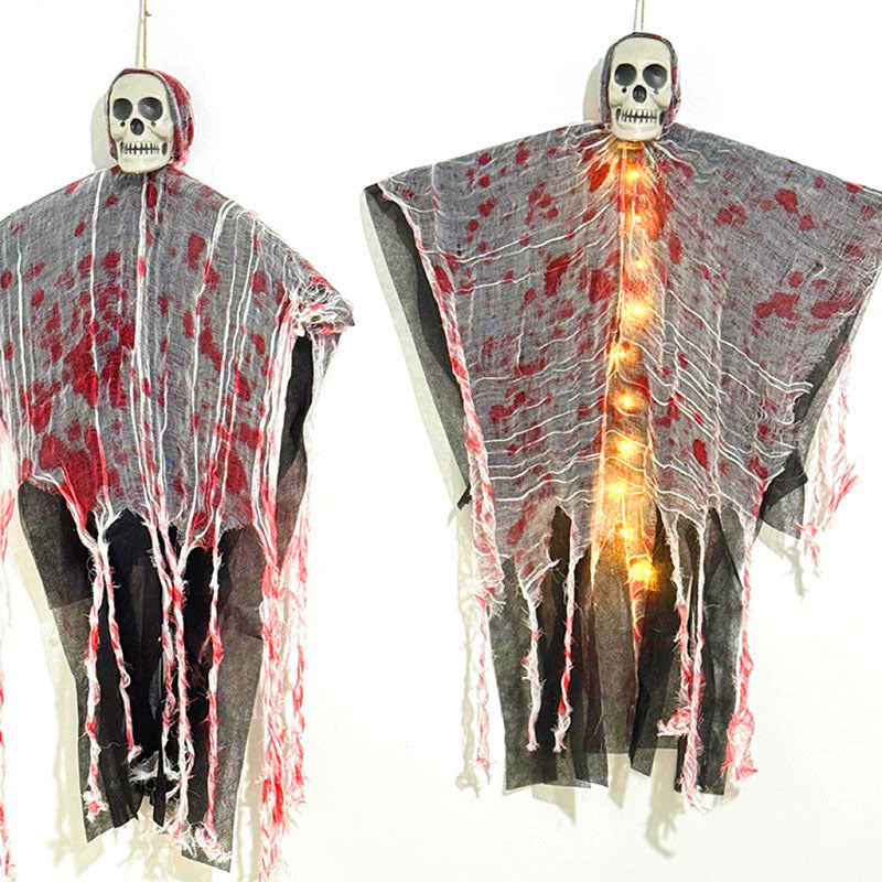 Blood-dyed Luminous Skull Hanging Ghost