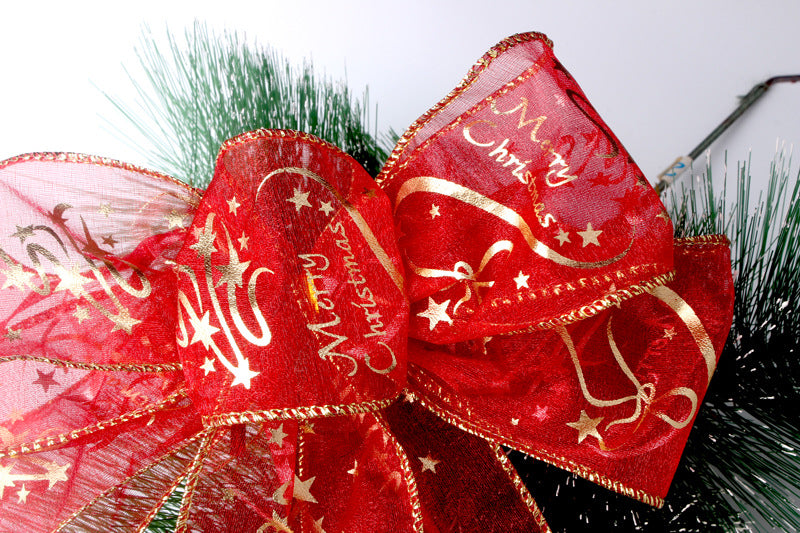 Red Gold Christmas Ribbon