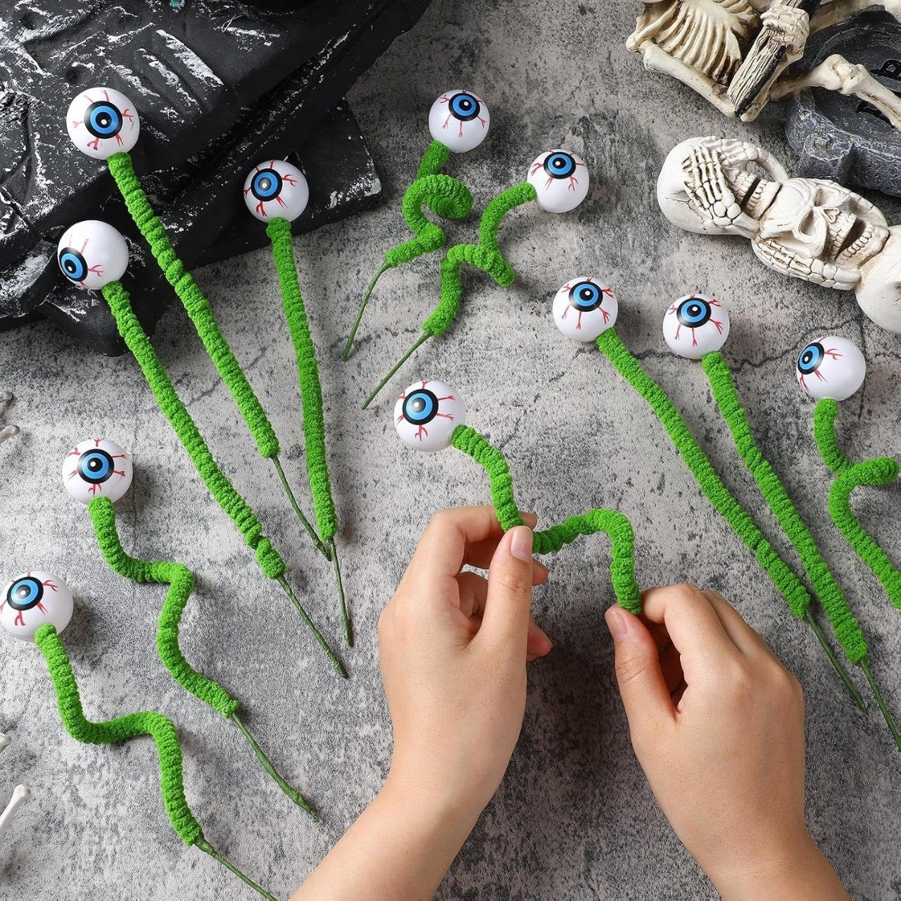 Three-dimensional Eye Beads Twig Cutting Bouquet