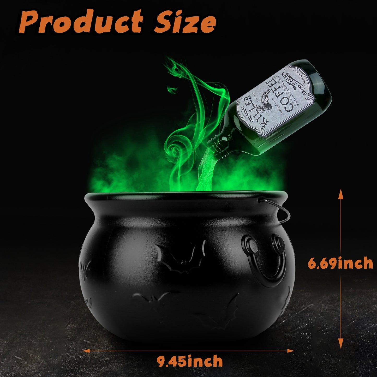 Floating Bottle & Witches Cauldron