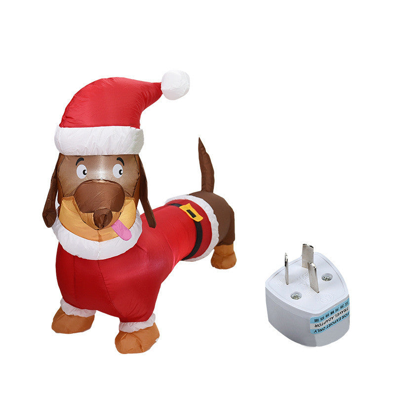 Christmas Inflatable Dog Lighting