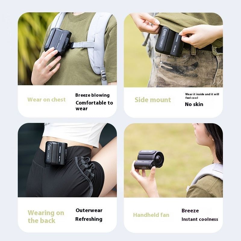 Small Air Fan For Outdoor Sports Travel Work