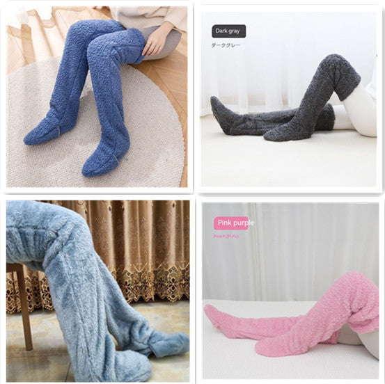 Over Knee High Winter Fuzzy Long Socks