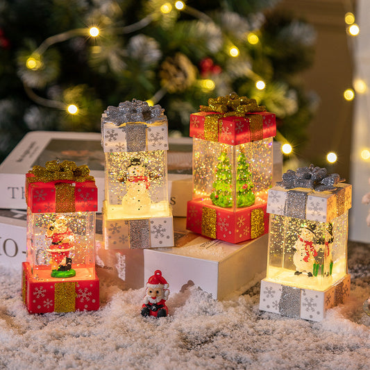 Crystal Christmas Gift Box Lights