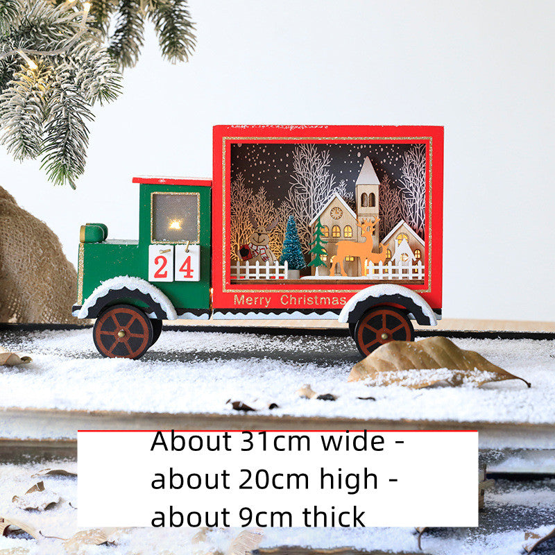 Christmas wooden calendar