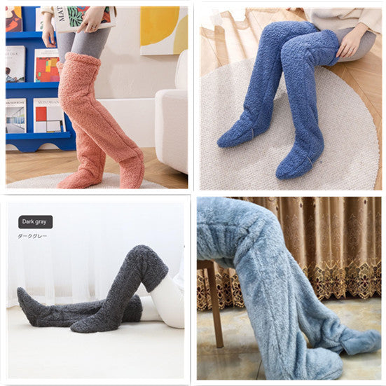 Over Knee High Winter Fuzzy Long Socks
