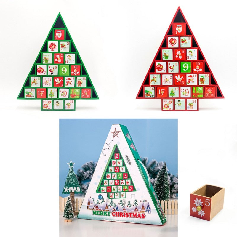 Christmas wooden calendar