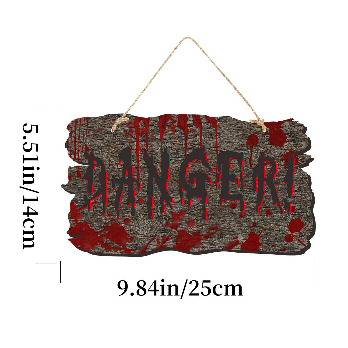 Imitation Wooden Doorplate Ghost