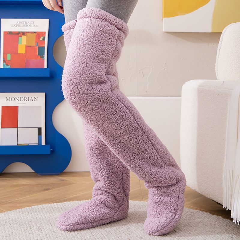 Over Knee High Winter Fuzzy Long Socks