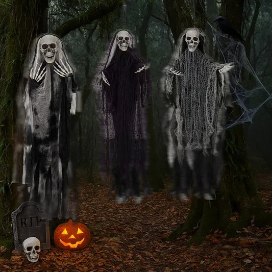 3 Pack Skeleton Ghosts Decorations