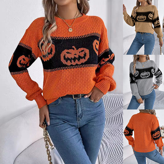 Pumpkin Pullover Sweater