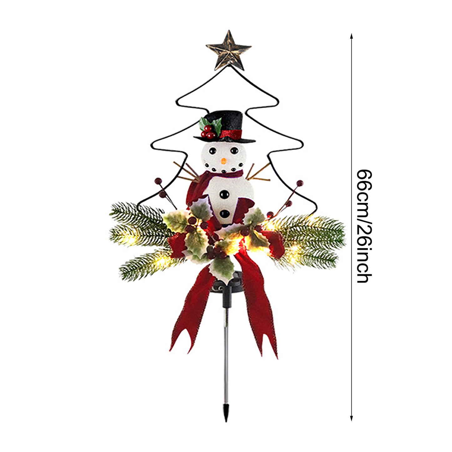 Hardware Christmas Tree Snowman Place Lights