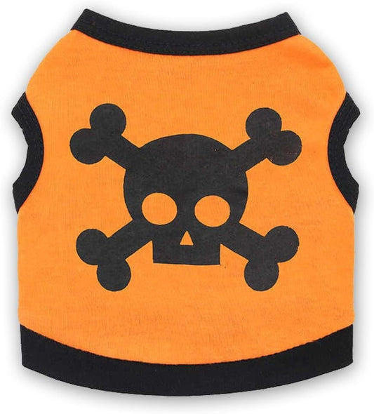 Dog Vest Skull Bones