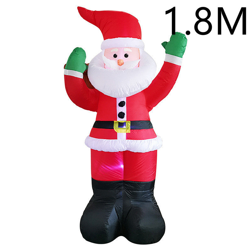 Glowing Santa Snowman Inflatable Doll