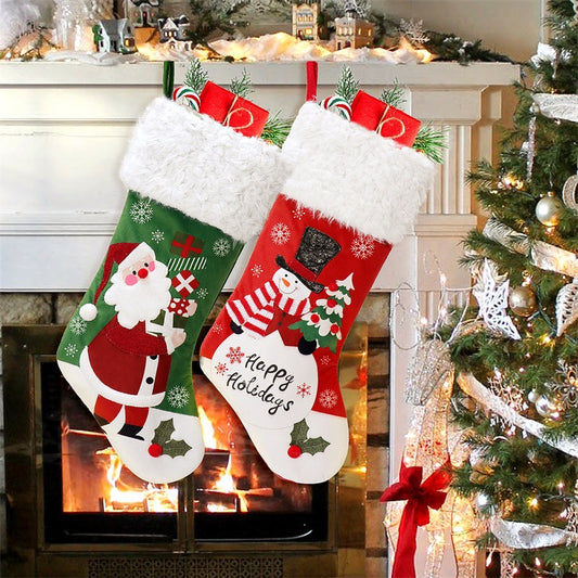 Christmas Supplies Flannel Gift Bag