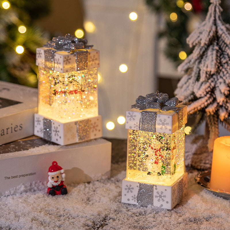 Crystal Christmas Gift Box Lights