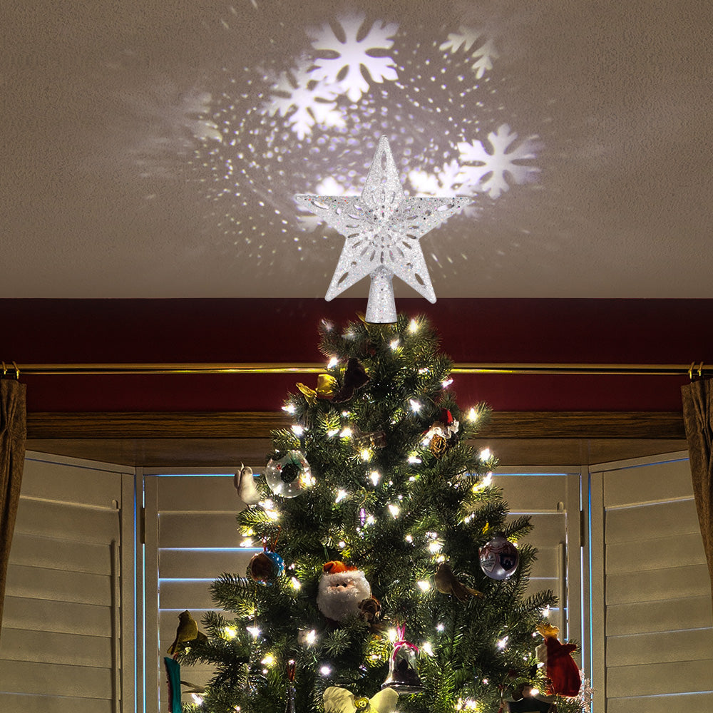 Tree Top Light Star Snowflake