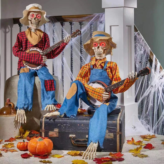 Banjo Skeleton Decoration