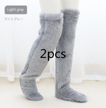 Over Knee High Winter Fuzzy Long Socks