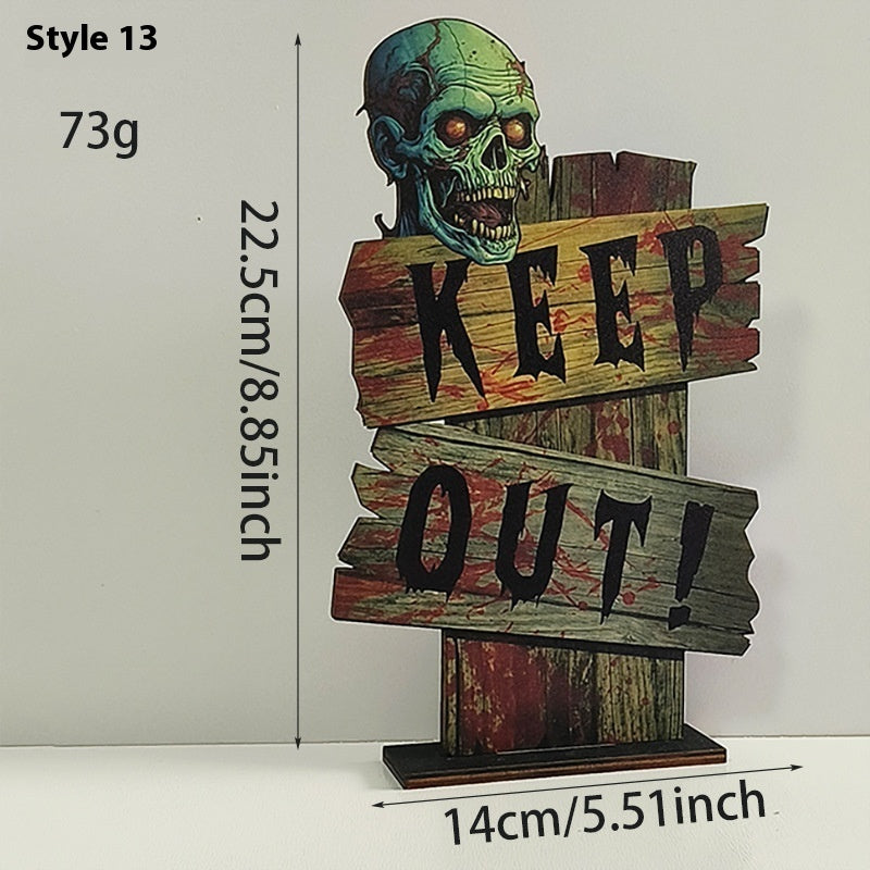Wooden Retro Halloween Decoration
