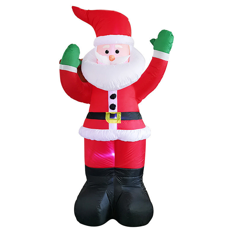 Glowing Santa Snowman Inflatable Doll
